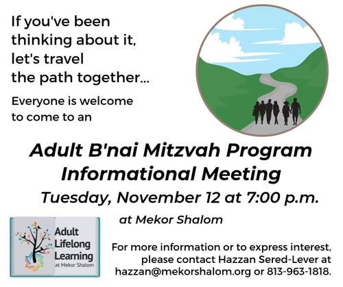 Banner Image for Adult B'nai Mitzvah Program Informational Meeting