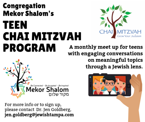 Banner Image for Teen Chai Mitzvah at Mekor Shalom