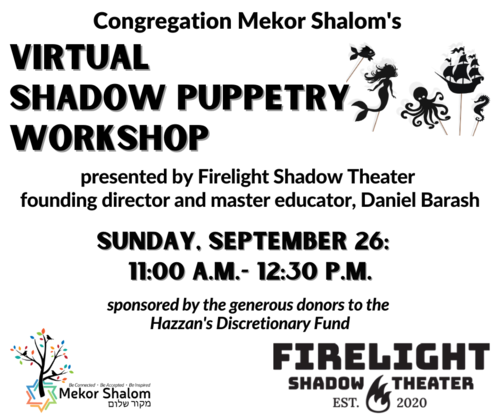 Banner Image for Firelight Shadow Theater Presents:  The Wonderful World of Shadow Puppetry